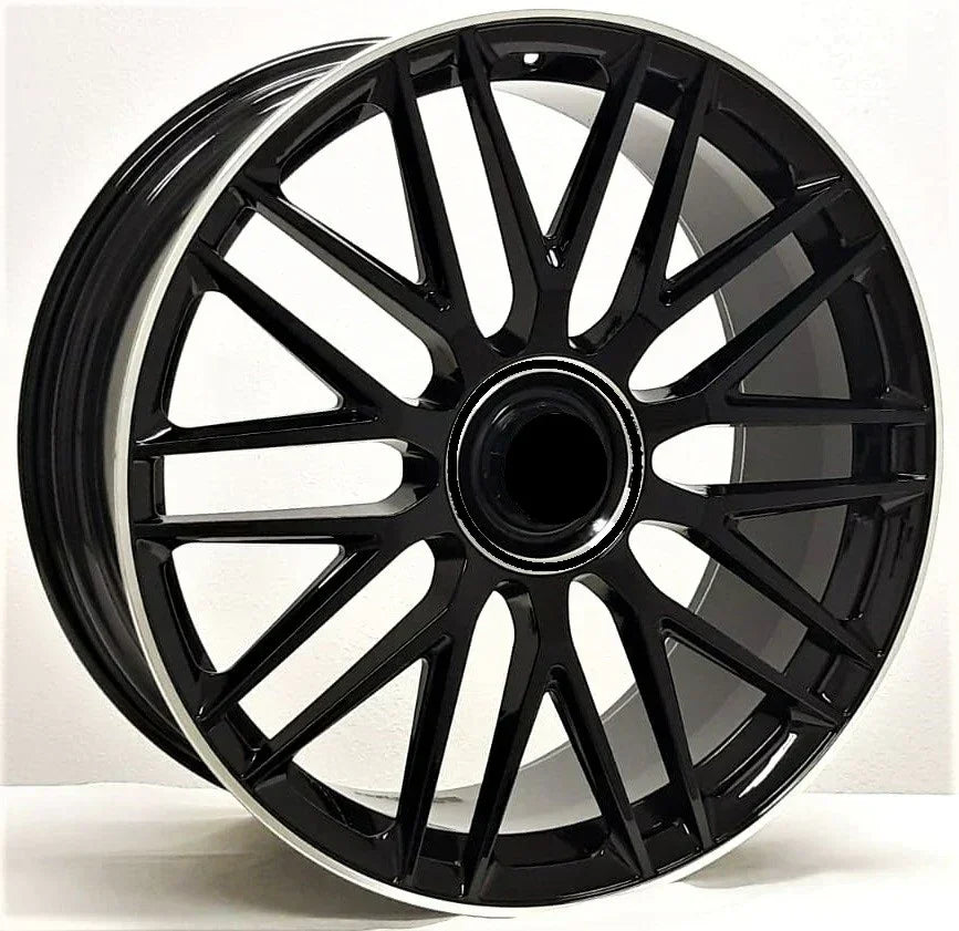 23x10"/23x11.5 AMG Style Gloss Black Machined Lip Wheels - Fits Mercedes GLS Class (Forged) - Ultra Speed Wheel