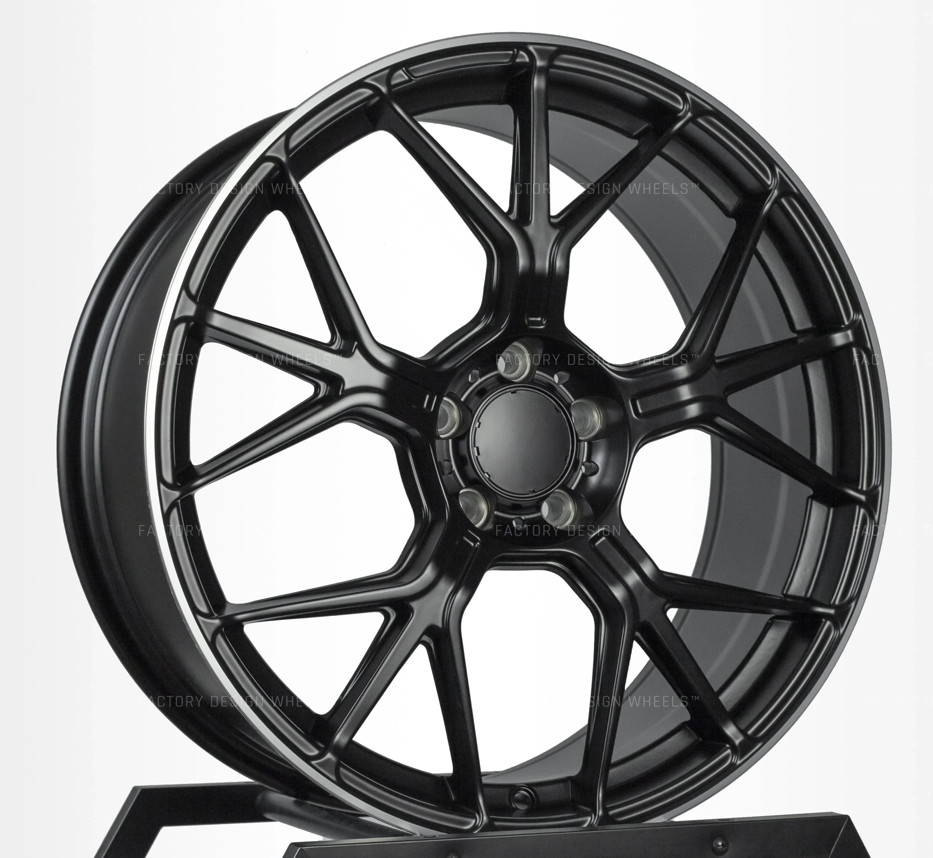 18x8"/18x9" GT Style Matte Black Machined Lip Wheels - Fits Mercedes C, E, S, CLS Class - Ultra Speed Wheel