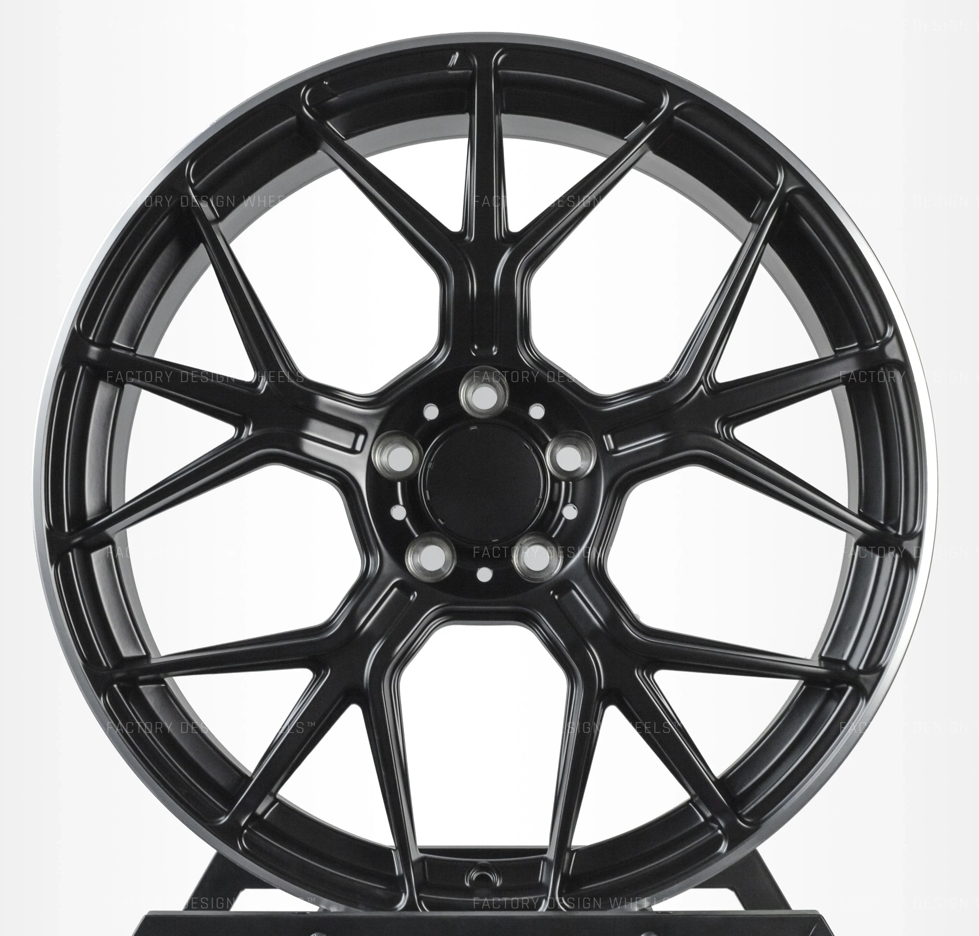 18x8"/18x9" GT Style Matte Black Machined Lip Wheels - Fits Mercedes C, E, S, CLS Class - Ultra Speed Wheel