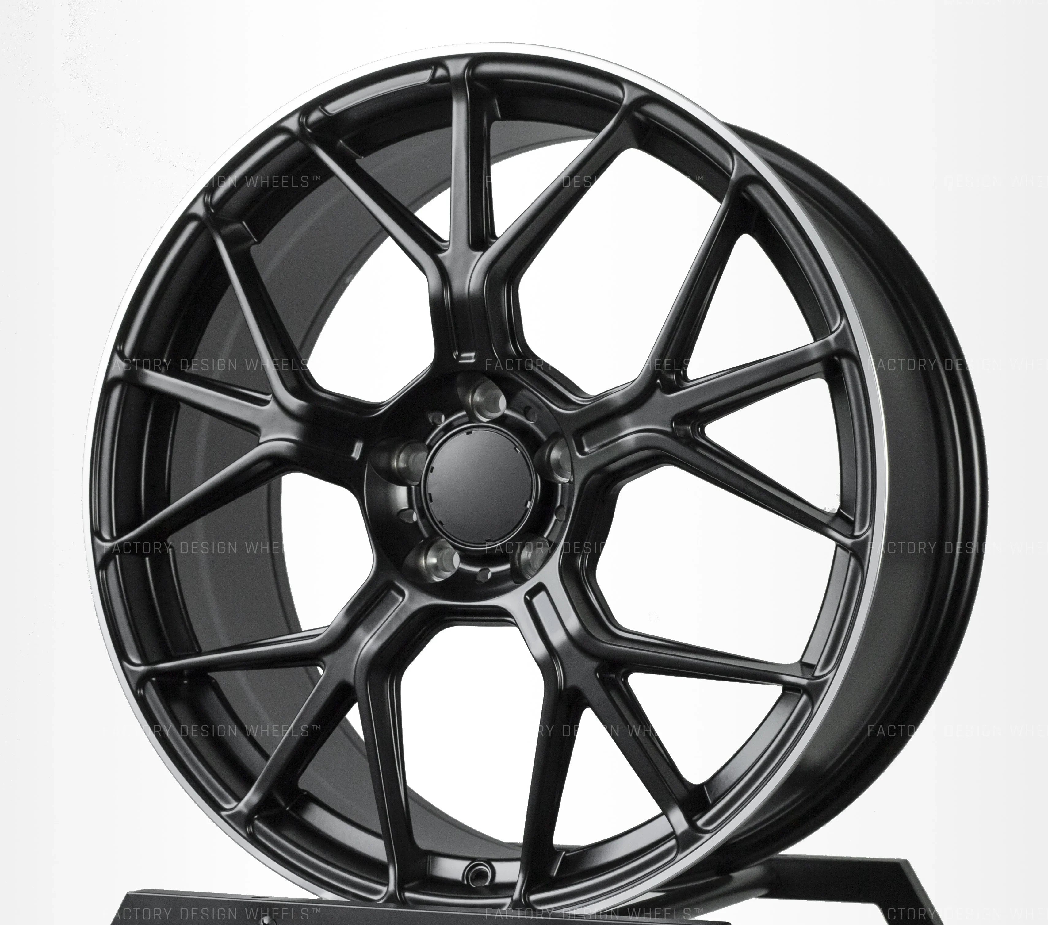 18x8"/18x9" GT Style Matte Black Machined Lip Wheels - Fits Mercedes C, E, S, CLS Class - Ultra Speed Wheel