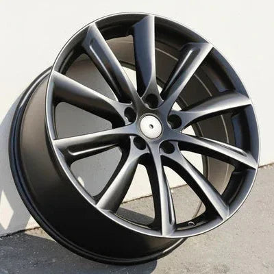 18x8.5" Turbine Style Matte Black Wheels - Fits Tesla Model 3 & Model Y - Ultra Speed Wheel