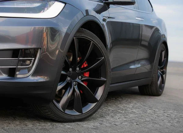 18x8.5" Turbine Style Matte Black Wheels - Fits Tesla Model 3 & Model Y - Ultra Speed Wheel