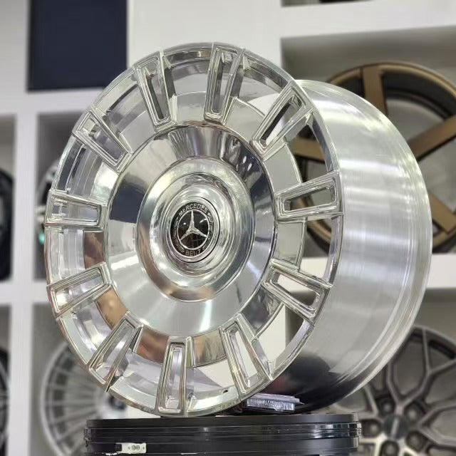 20x9"/20x10" Luxury Style Polished Face Wheels - Fits Mercedes S Class (Forged)