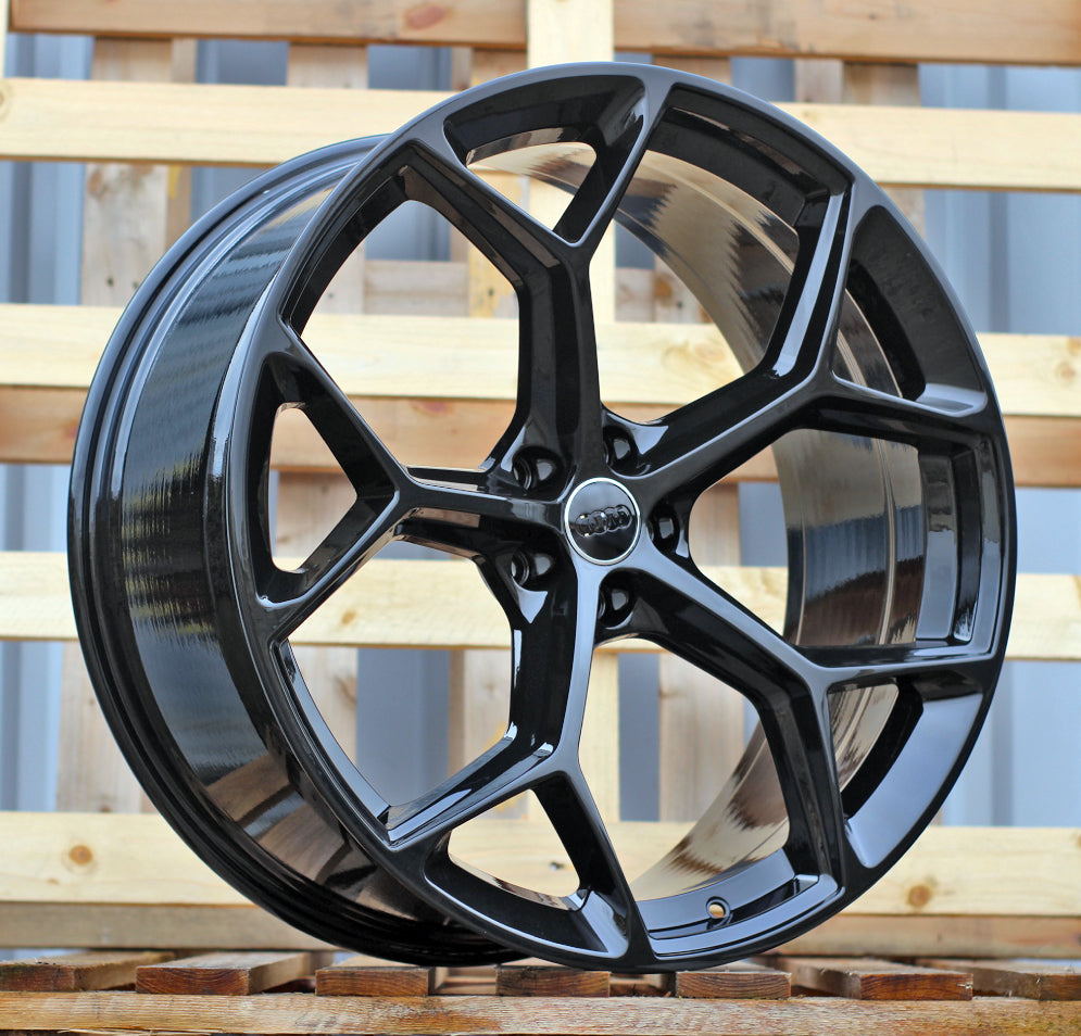 19x8.5" Performance Style Gloss Black Wheels - Fits Audi A3/A4/A5/A6/A7/A8, Q5/Q7, E-Tron & S/RS Models