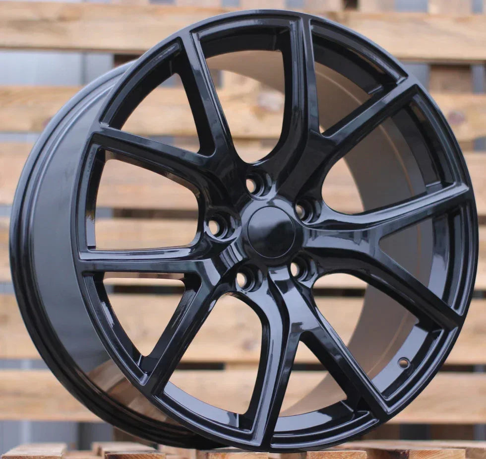 20x10" SRT TrackHawk Style Gloss Black Wheels - Fits Dodge Durango & Jeep Grand Cherokee - Ultra Speed Wheel
