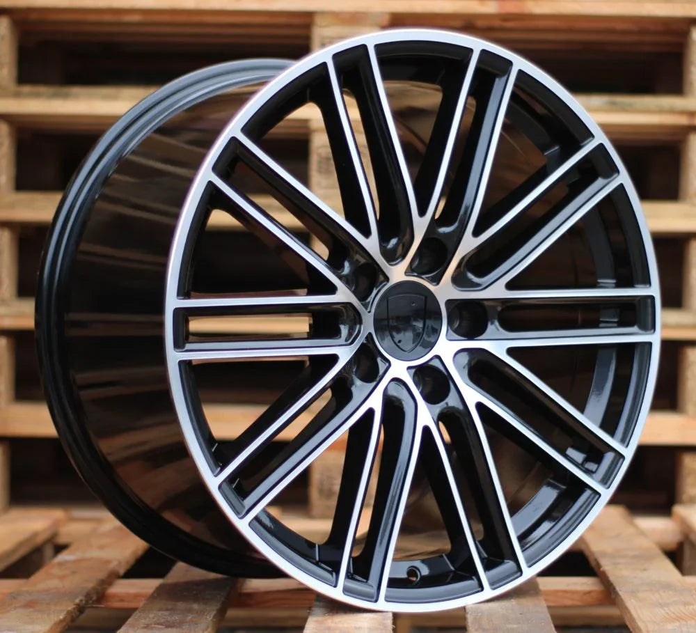 22x10" GTS Coupe Style Black Machined Face Wheels - Fit Porsche Cayenne - Ultra Speed Wheel