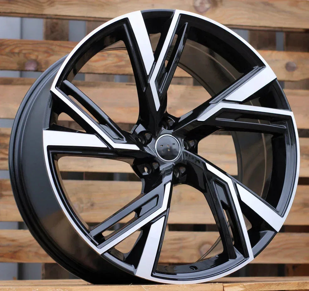 20x9" RS6 Style Black Machined Face Wheels - Fits Audi A3/A4/A5/A6/A7/A8, Q5/Q7/Q8, E-Tron & S/RS Models - Ultra Speed Wheel
