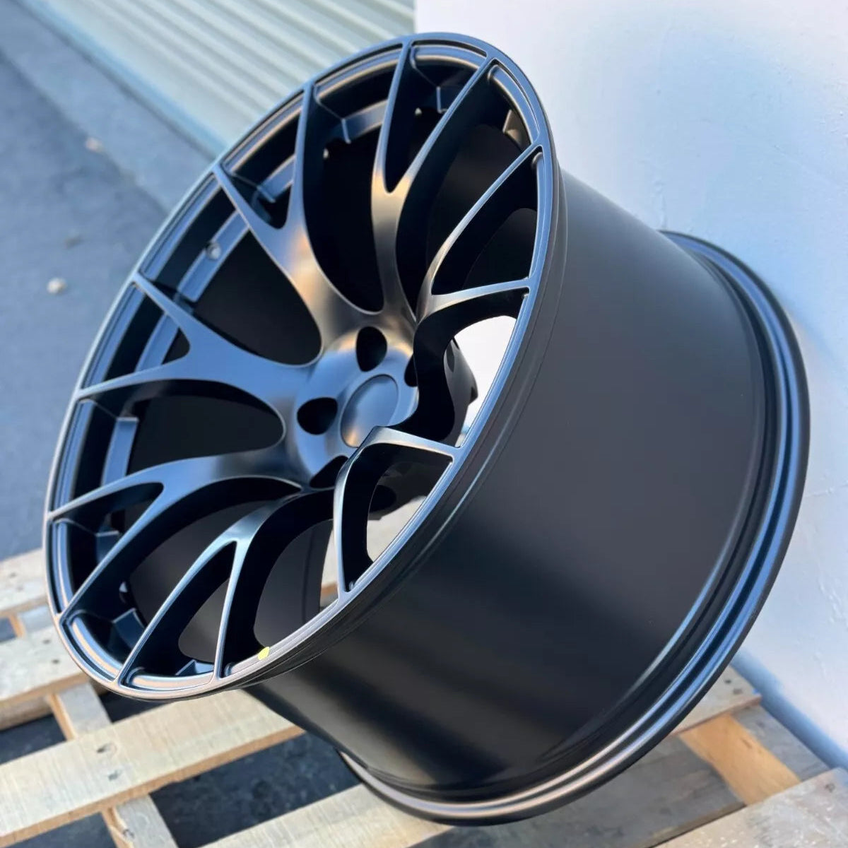 20x11" Hellcat Style Matte Black Wheels - Fits Dodge Challenger & Charger Models (Wide Body)
