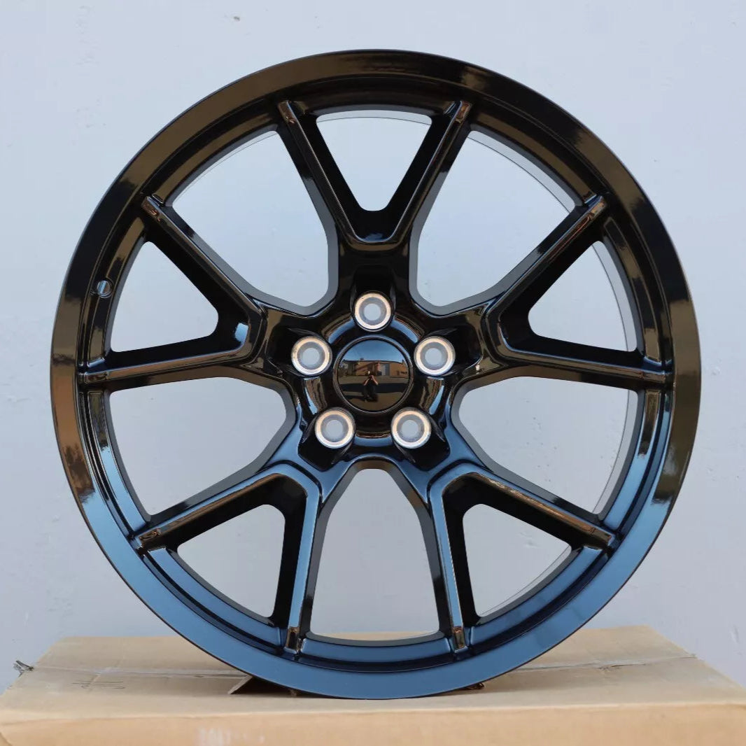 20x11" Anniversary Style Gloss Black Wheels - Fits Dodge Challenger & Charger Models (Wide Body)