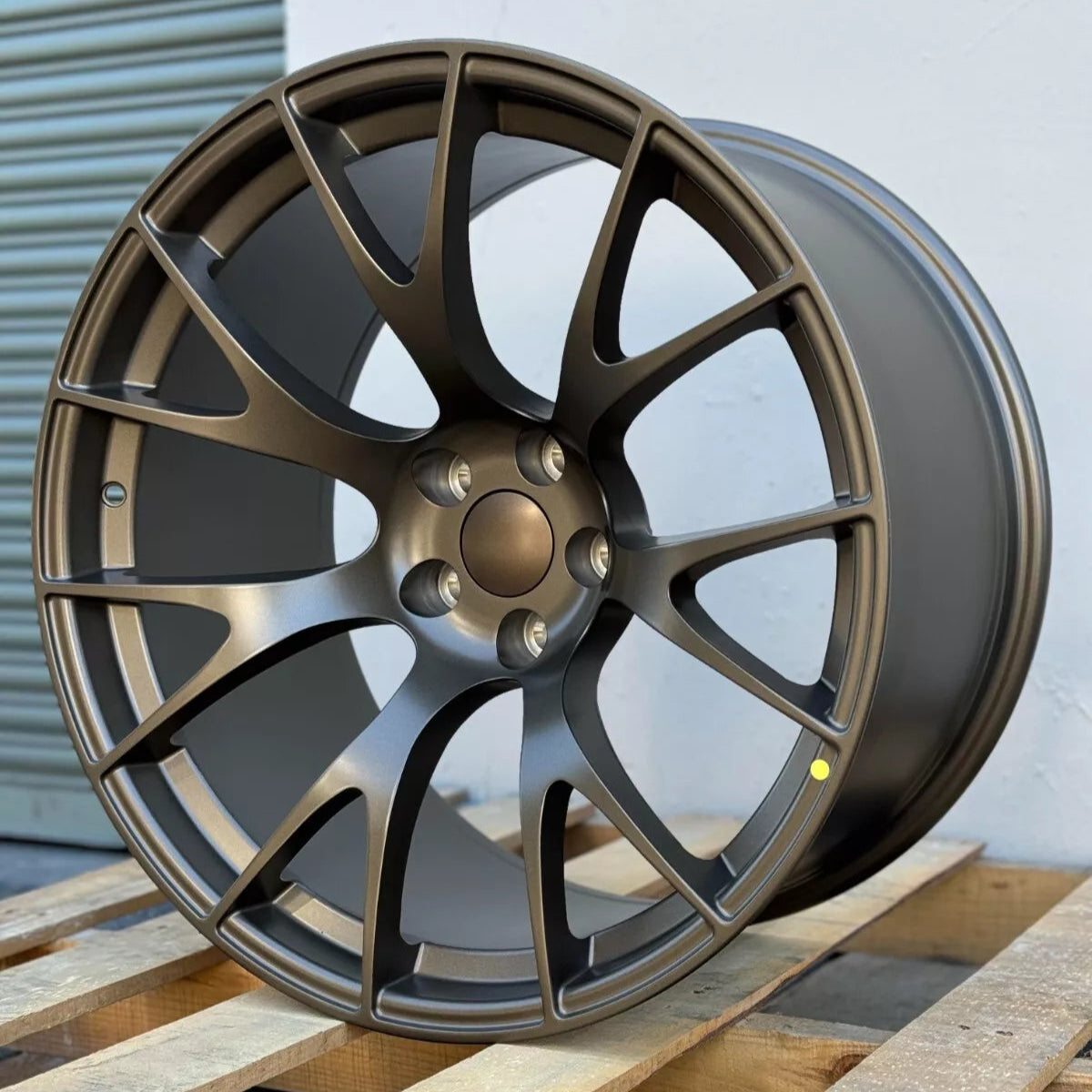 20x11" Hellcat Style Matte Bronze Wheels - Fits Dodge Challenger & Charger Models (Wide Body)
