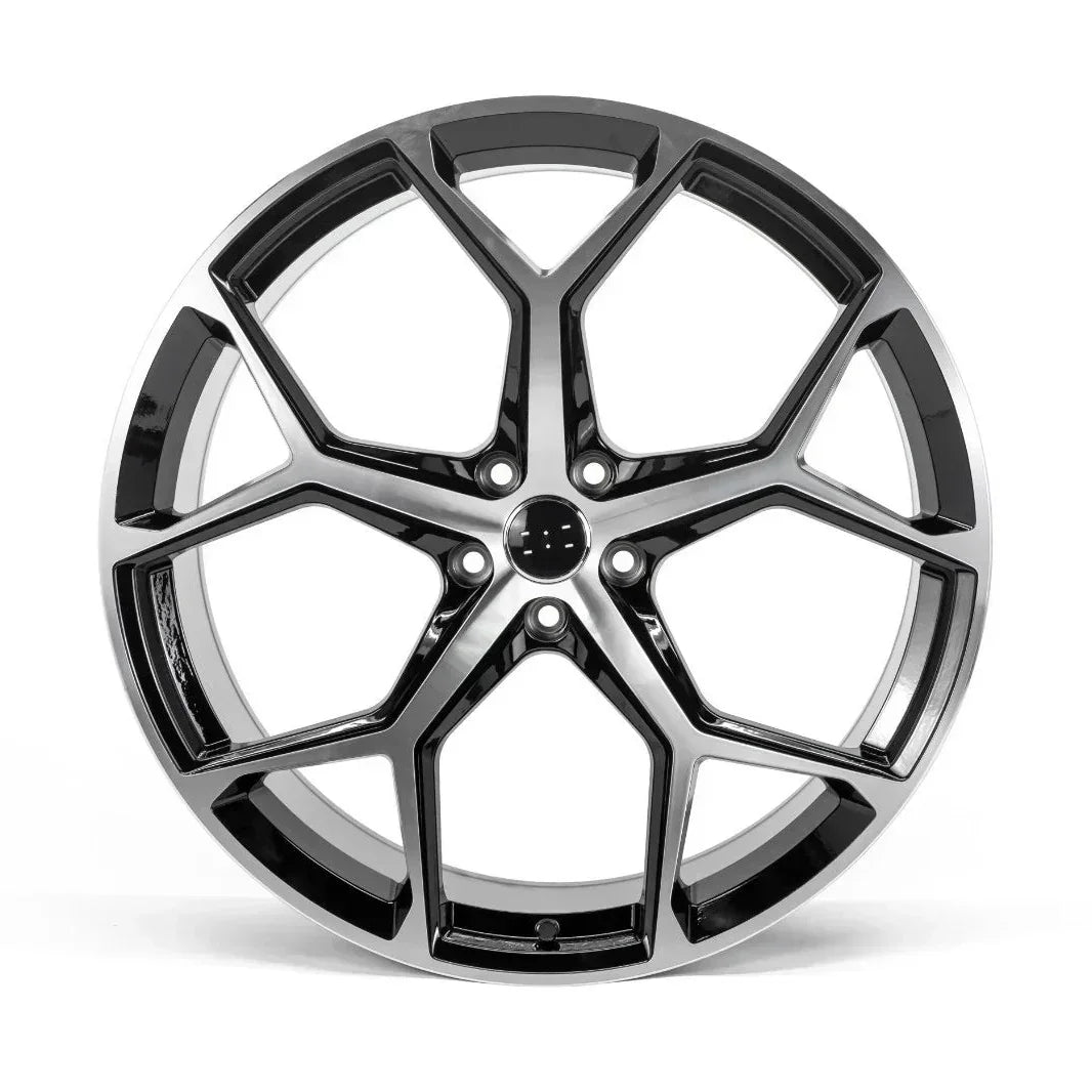 22x10" Performance Style Black Machined Face Wheels - Fits Audi A6/A7/A8, Q7/Q8, E-Tron & S/RS Models - Ultra Speed Wheel