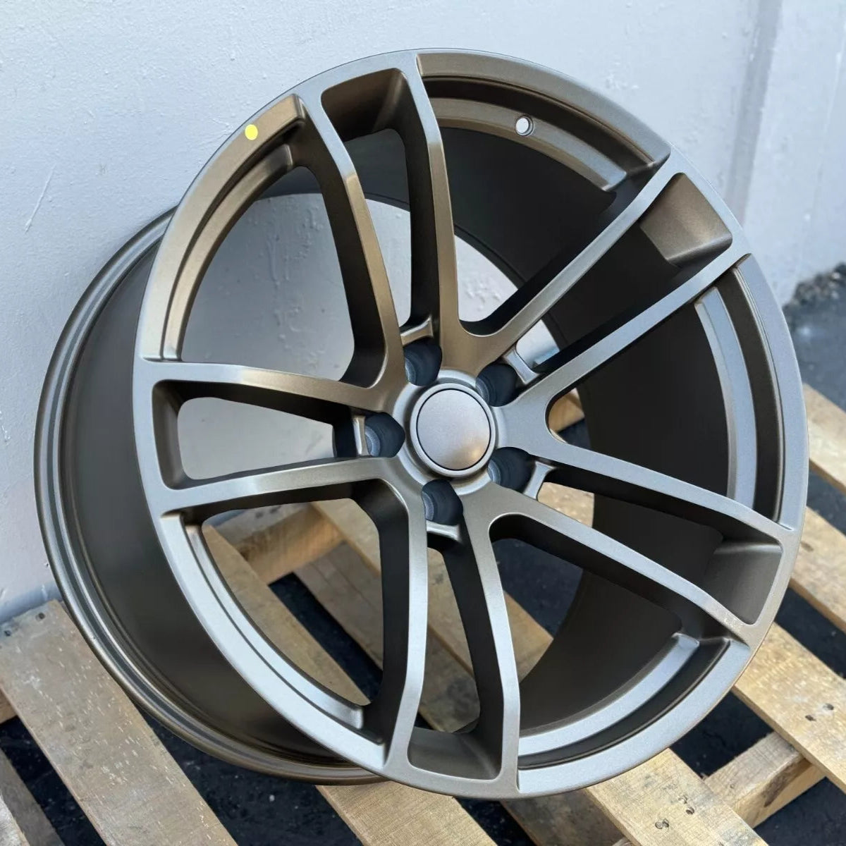 20x9.5"/20x11" SRT Split Style Matte Bronze Wheels - Fits Dodge Challenger & Charger Models (Narrow Body)