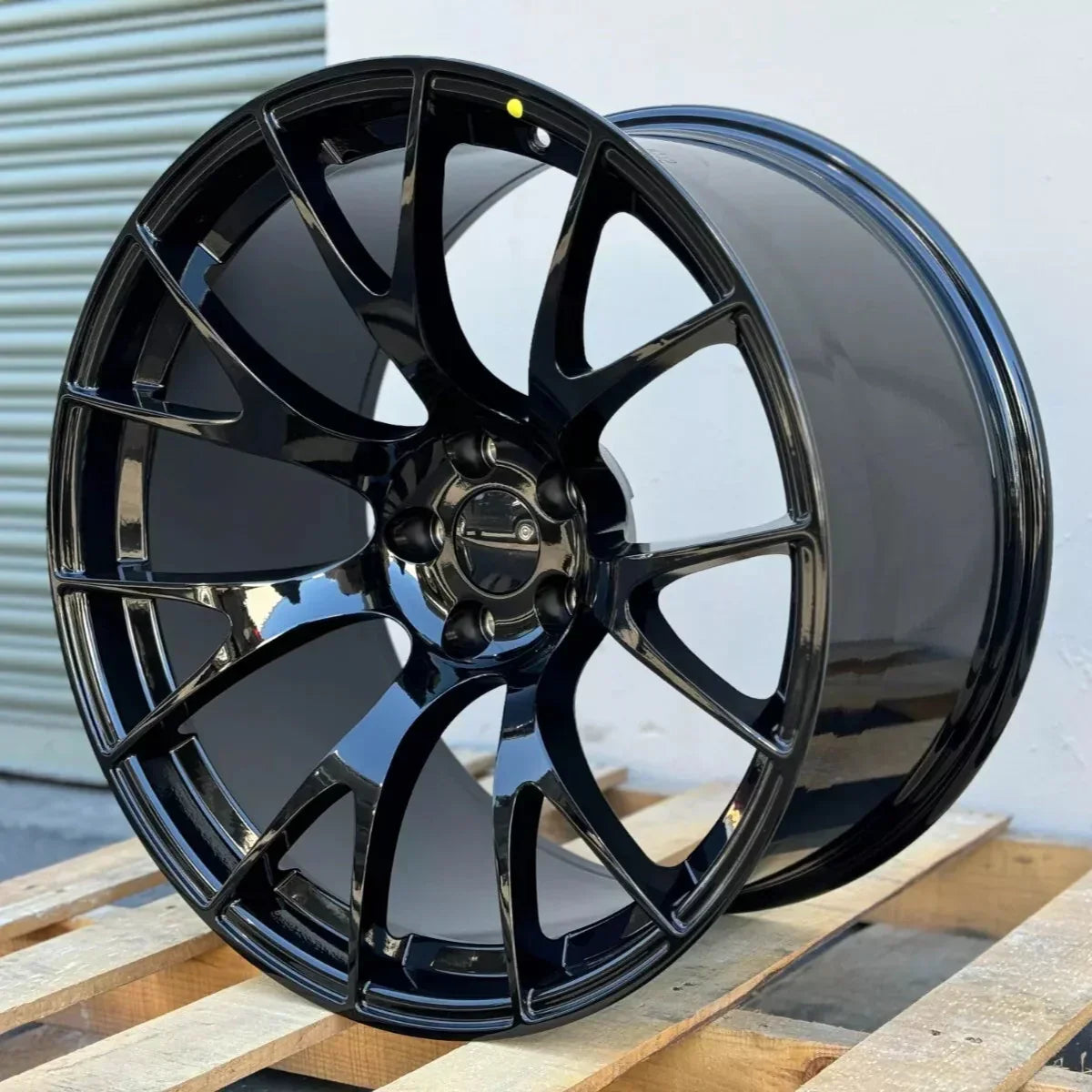 20x9"/20x10.5 Hellcat Style Gloss Black Wheels - Fits Dodge Challenger & Charger Models (Narrow Body) - Ultra Speed Wheel