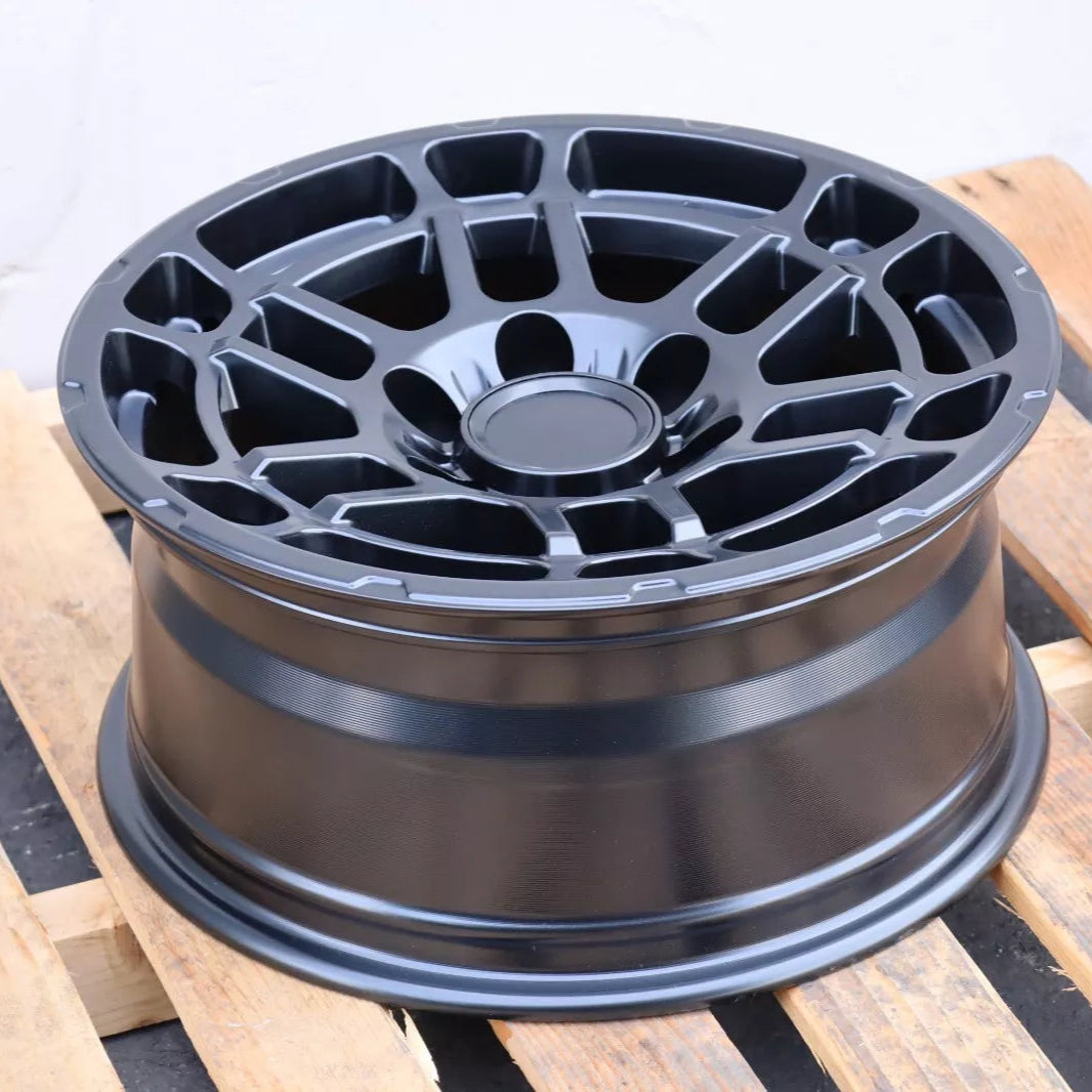 17x8" 2023 Pro Style Matte Black Wheels - Fits Toyota TRD Tacoma, 4Runner, FJ Cruiser, Sequoia, Tundra, Lexus GX460/GX470