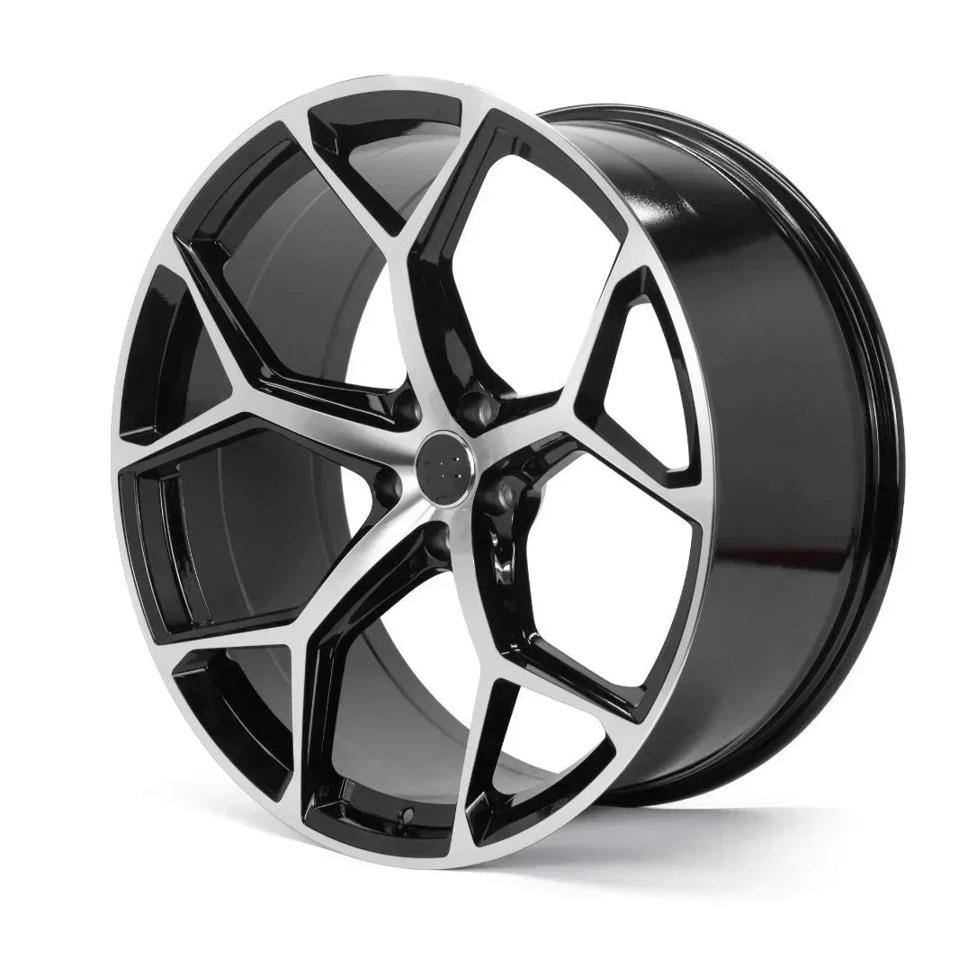 22x10" Performance Style Black Machined Face Wheels - Fits Audi A6/A7/A8, Q7/Q8, E-Tron & S/RS Models - Ultra Speed Wheel