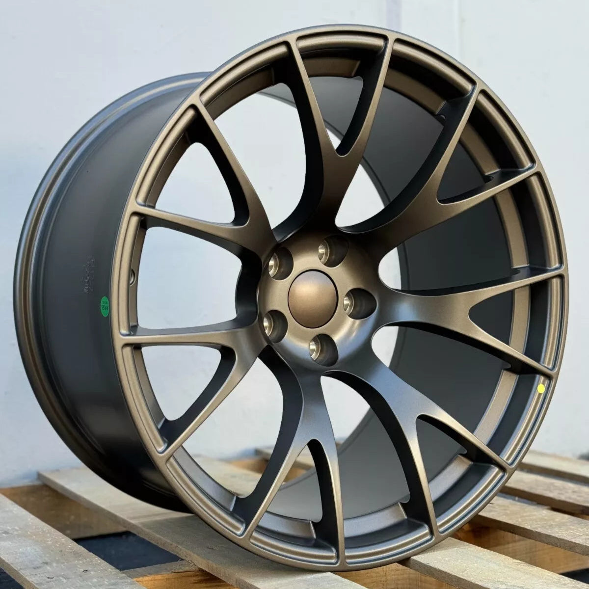 20x11" Hellcat Style Matte Bronze Wheels - Fits Dodge Challenger & Charger Models (Wide Body)