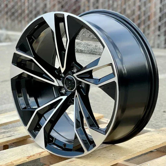 20x9" S5 Style Black Machined Face Wheels - Fits Audi A3/A4/A5/A6/A7/A8, Q5/Q7/Q8, E-Tron & S/RS Models - Ultra Speed Wheel