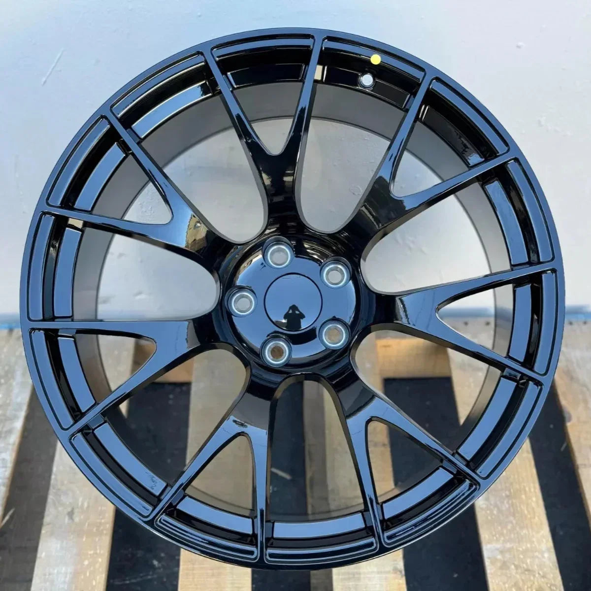 20x9"/20x10.5 Hellcat Style Gloss Black Wheels - Fits Dodge Challenger & Charger Models (Narrow Body) - Ultra Speed Wheel