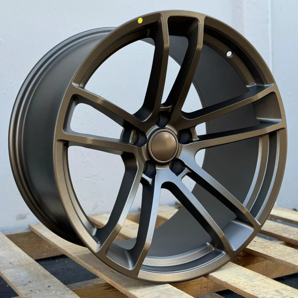 20x9.5"/20x11" SRT Split Style Matte Bronze Wheels - Fits Dodge Challenger & Charger Models (Narrow Body)