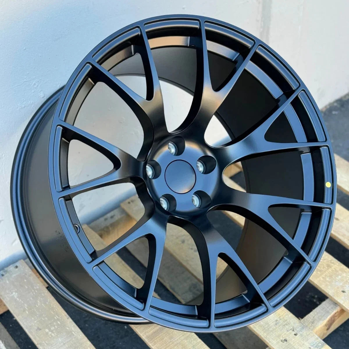 20x11" Hellcat Style Matte Black Wheels - Fits Dodge Challenger & Charger Models (Wide Body) - Ultra Speed Wheel