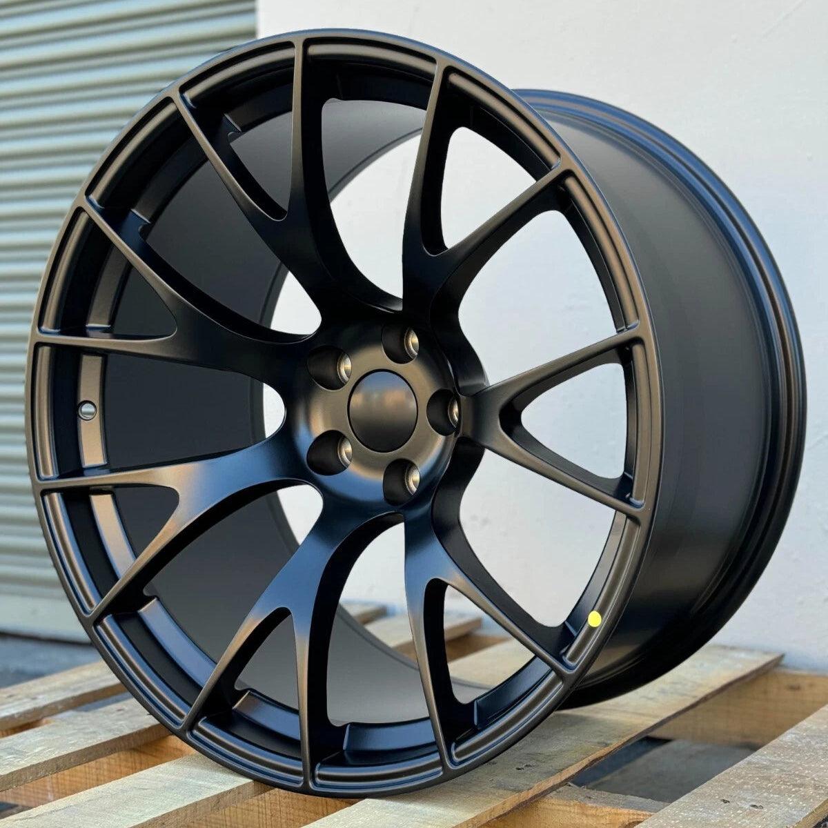 20x11" Hellcat Style Matte Black Wheels - Fits Dodge Challenger & Charger Models (Wide Body)