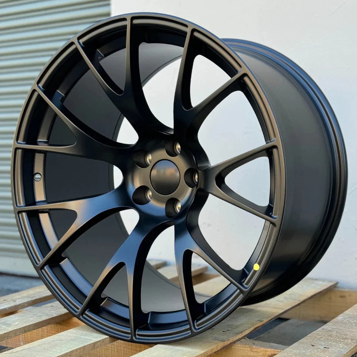 20x11" Hellcat Style Matte Black Wheels - Fits Dodge Challenger & Charger Models (Wide Body) - Ultra Speed Wheel