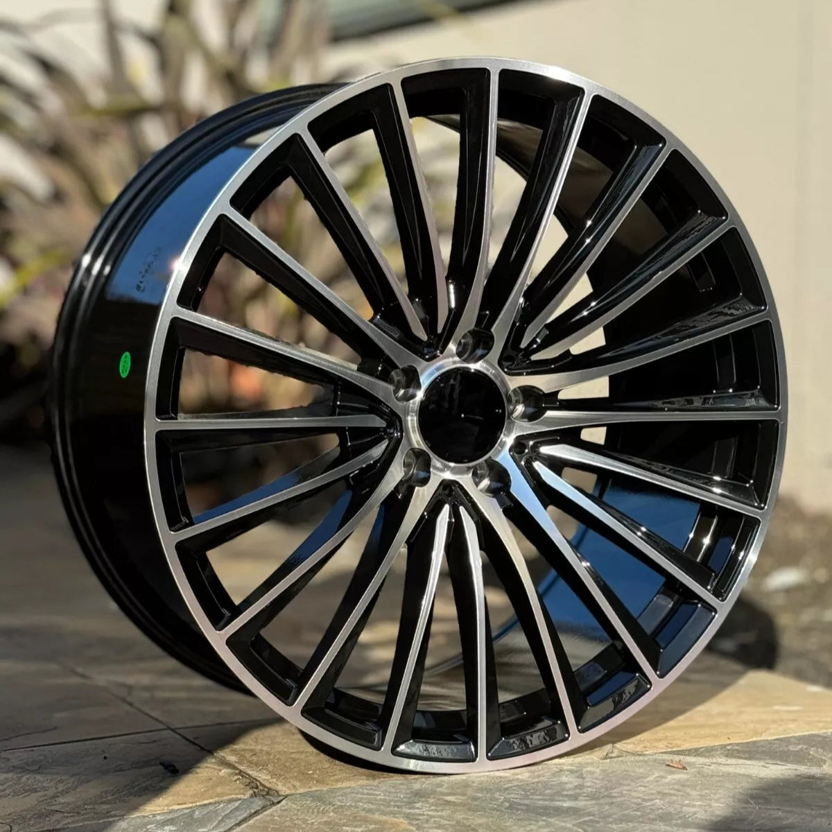 19x8.5"/19x9.5" New Multispoke Style Black Machined Face Wheels - Fits Mercedes C, E, S, CLS Class