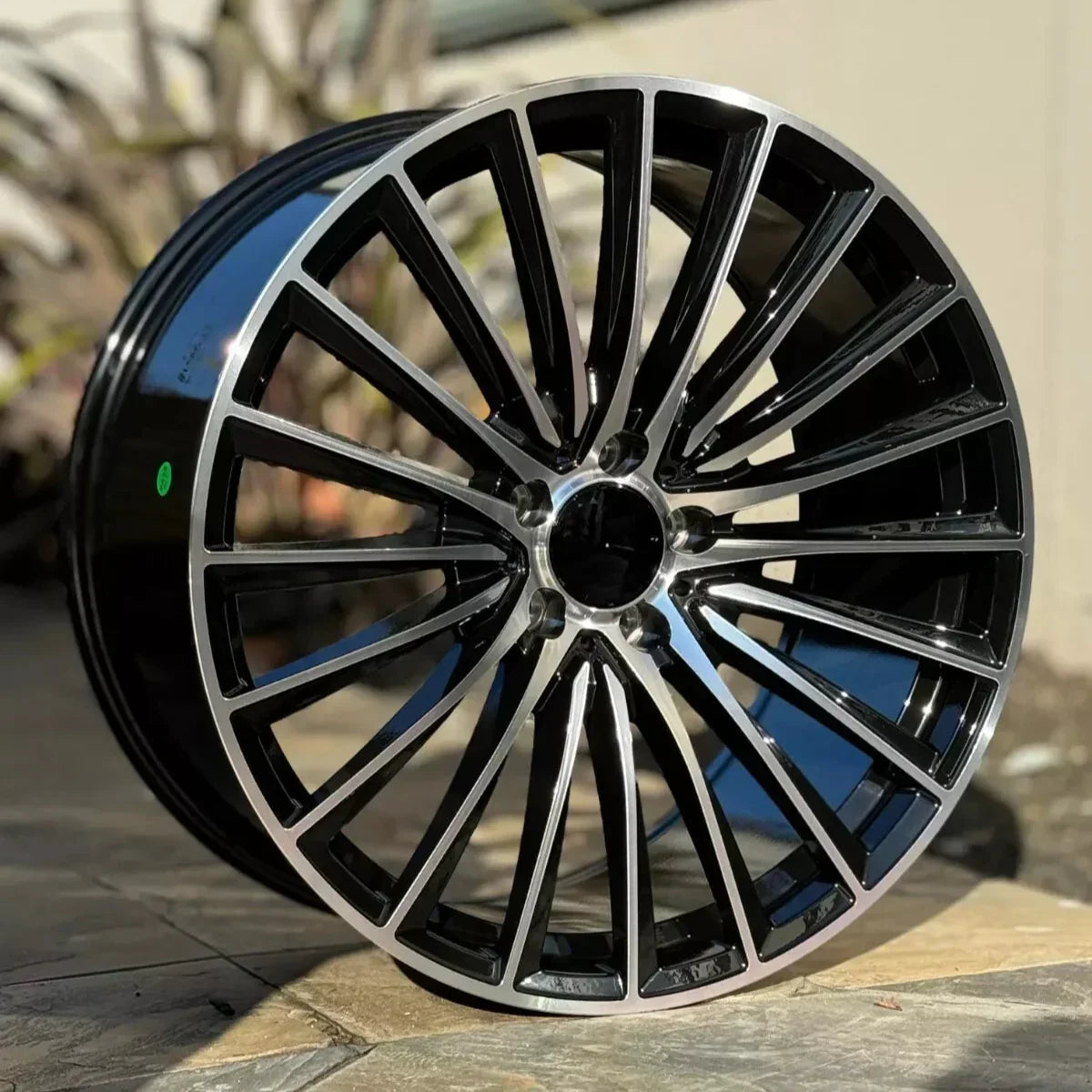 20x8.5"/20x9.5" New Multispoke Style Black Machined Face - Fits Mercedes C, E, S, CLS Class - Ultra Speed Wheel