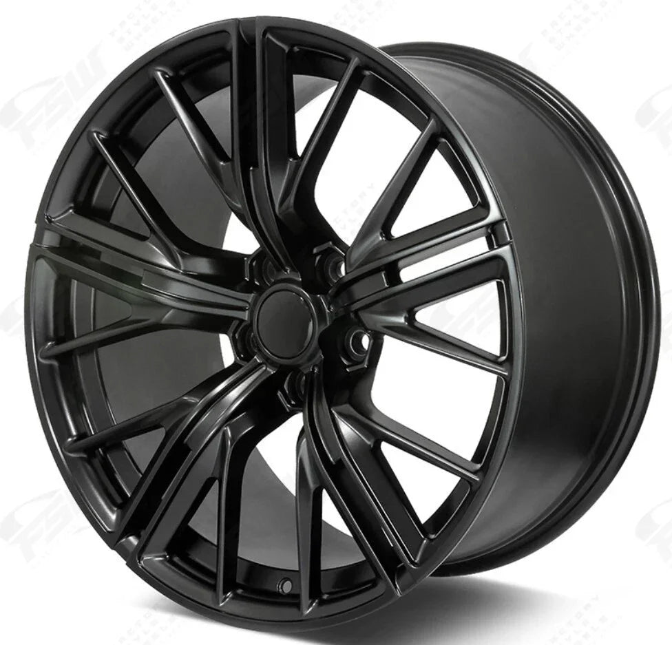 20x10"/20x11" ZL1 Mesh Style Matte Black Wheels - Fits Chevy Camaro - Ultra Speed Wheel