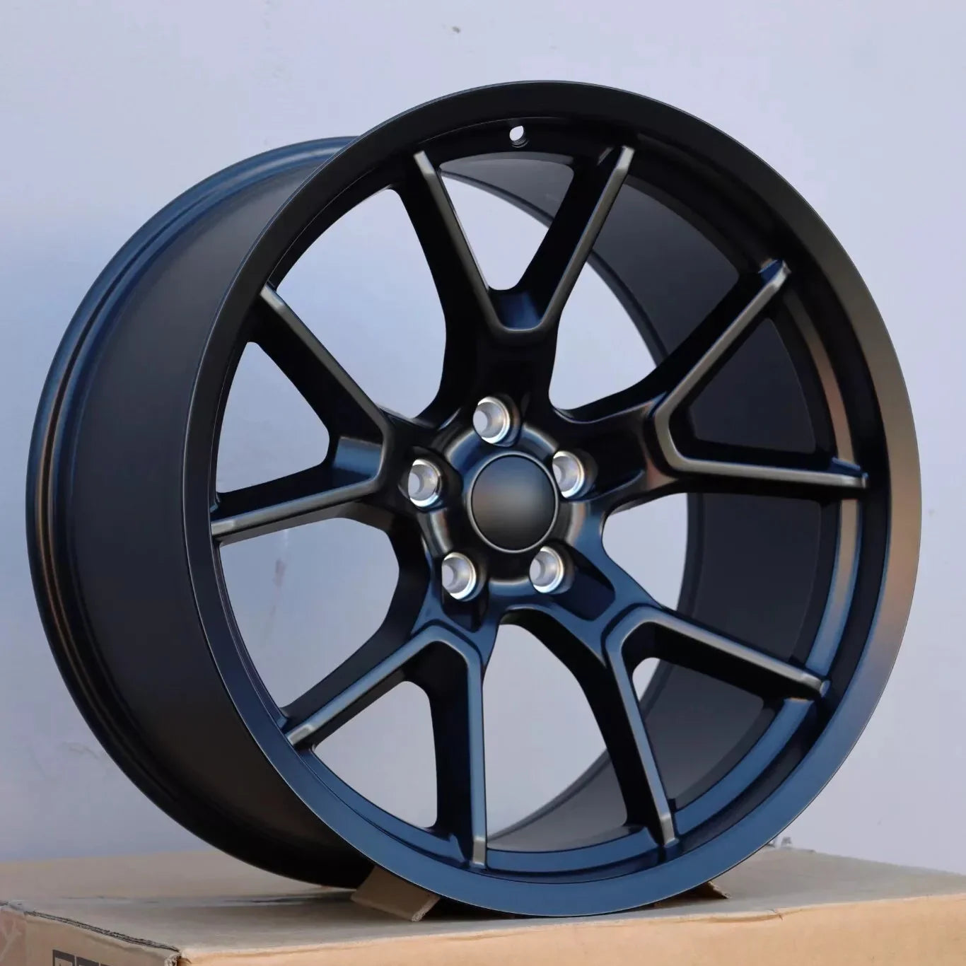 20x9"/20x10.5" Anniversary Style Matte Black Wheels - Fits Dodge Challenger & Charger Models (Narrow Body) - Ultra Speed Wheel