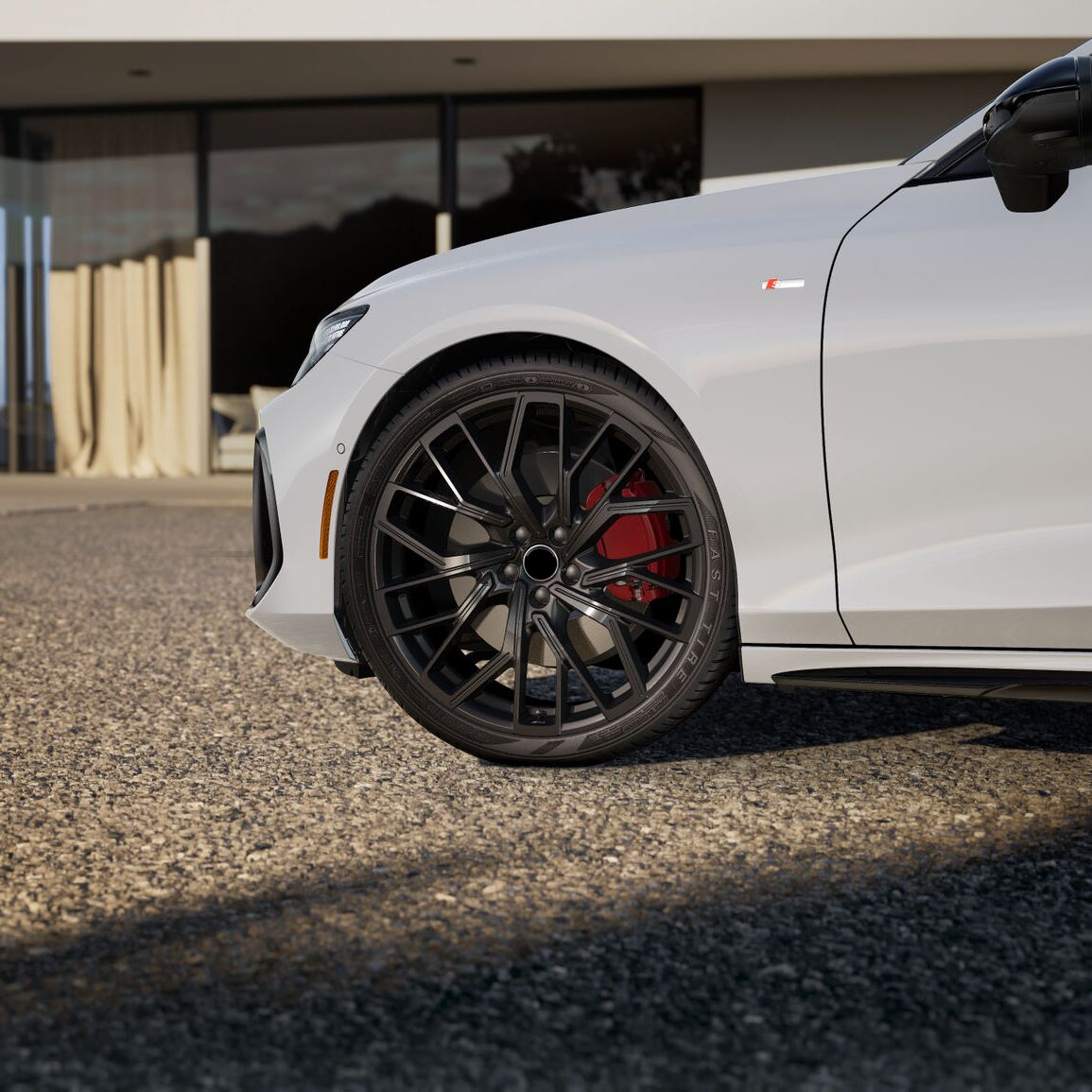 18x8" Sport Style Gloss Black Wheels - Fits Audi A3/A4/A5/A6/A7/A8, Q3/Q5 & S/RS Model