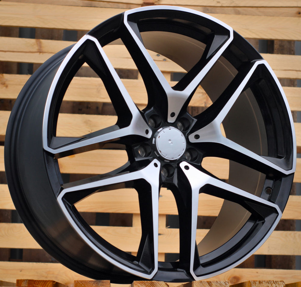 20x8.5"/20x9.5" Spoke Style Black Machined Face Wheels - Fits Mercedes C, E, S, CLS Class