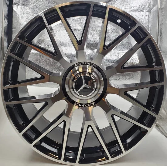 New AMG Style - Black Machined Face - Fit Mercedes C E CL CLS SLK S SL Class
