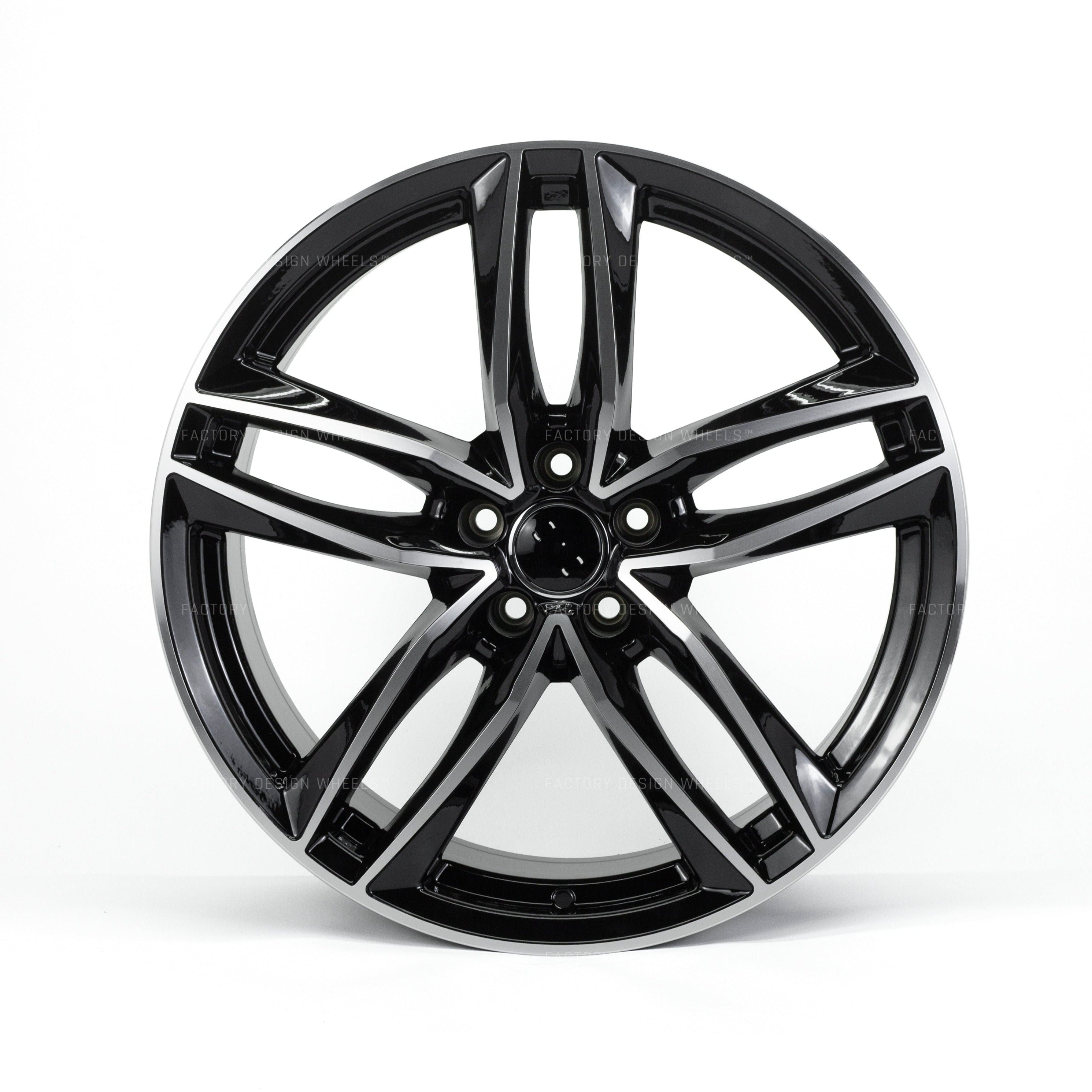 Audi Black Machined Face Wheel