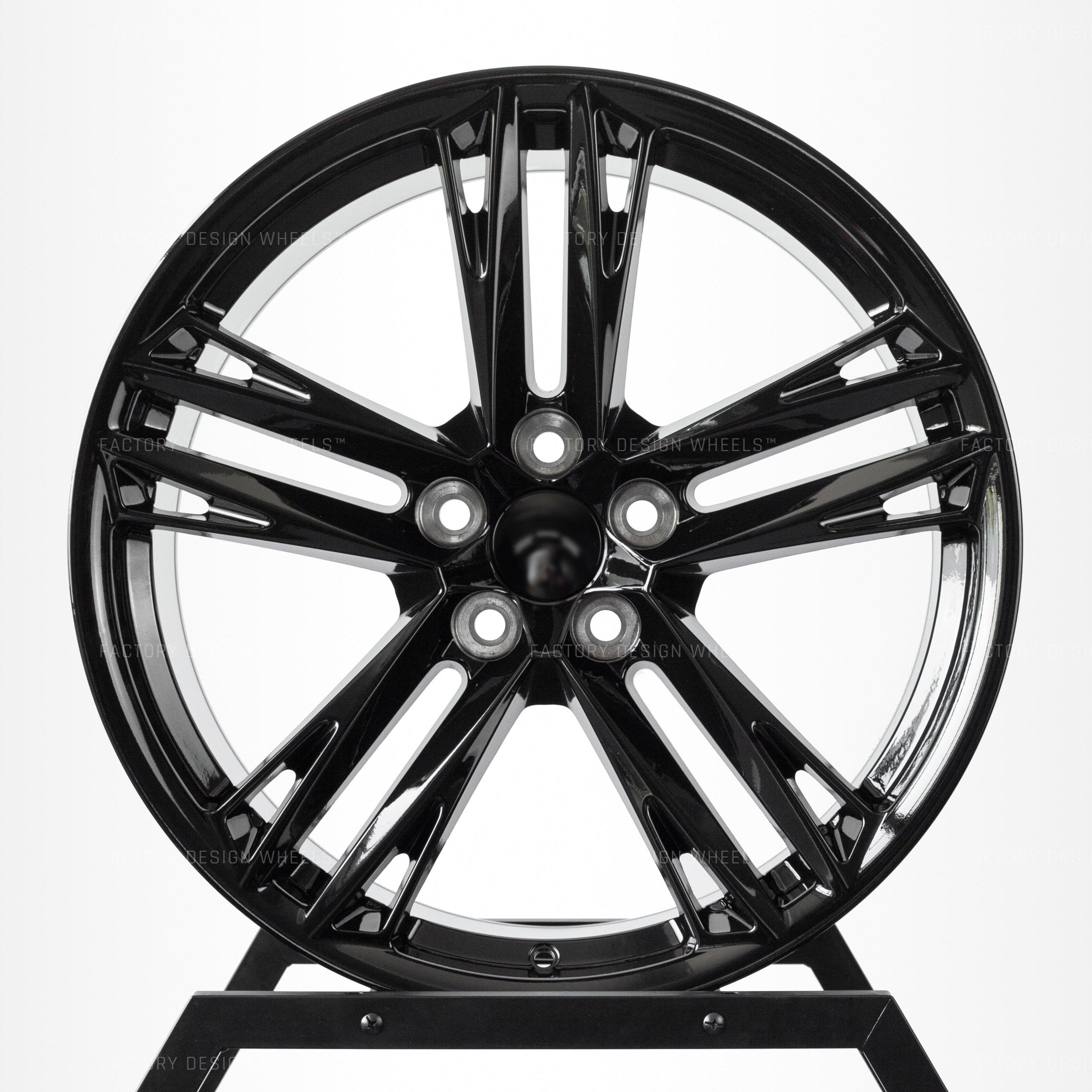 Best gloss black Chevy alloy car wheel with a five-spoke design