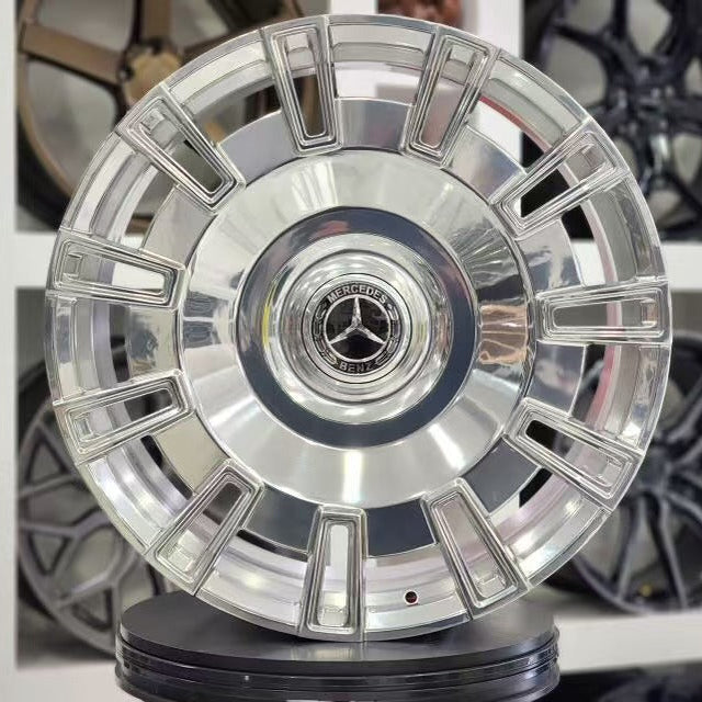 20x9"/20x10" Luxury Style Polished Face Wheels - Fits Mercedes S Class (Forged)