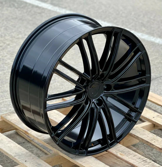 22x10" GTS Coupe Style Gloss Black Wheels - Fit Porsche Cayenne