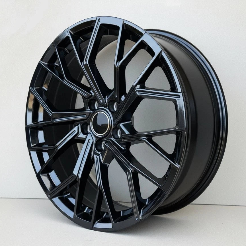 18x8" Sport Style Gloss Black Wheels - Fits Audi A3/A4/A5/A6/A7/A8, Q3/Q5 & S/RS Model