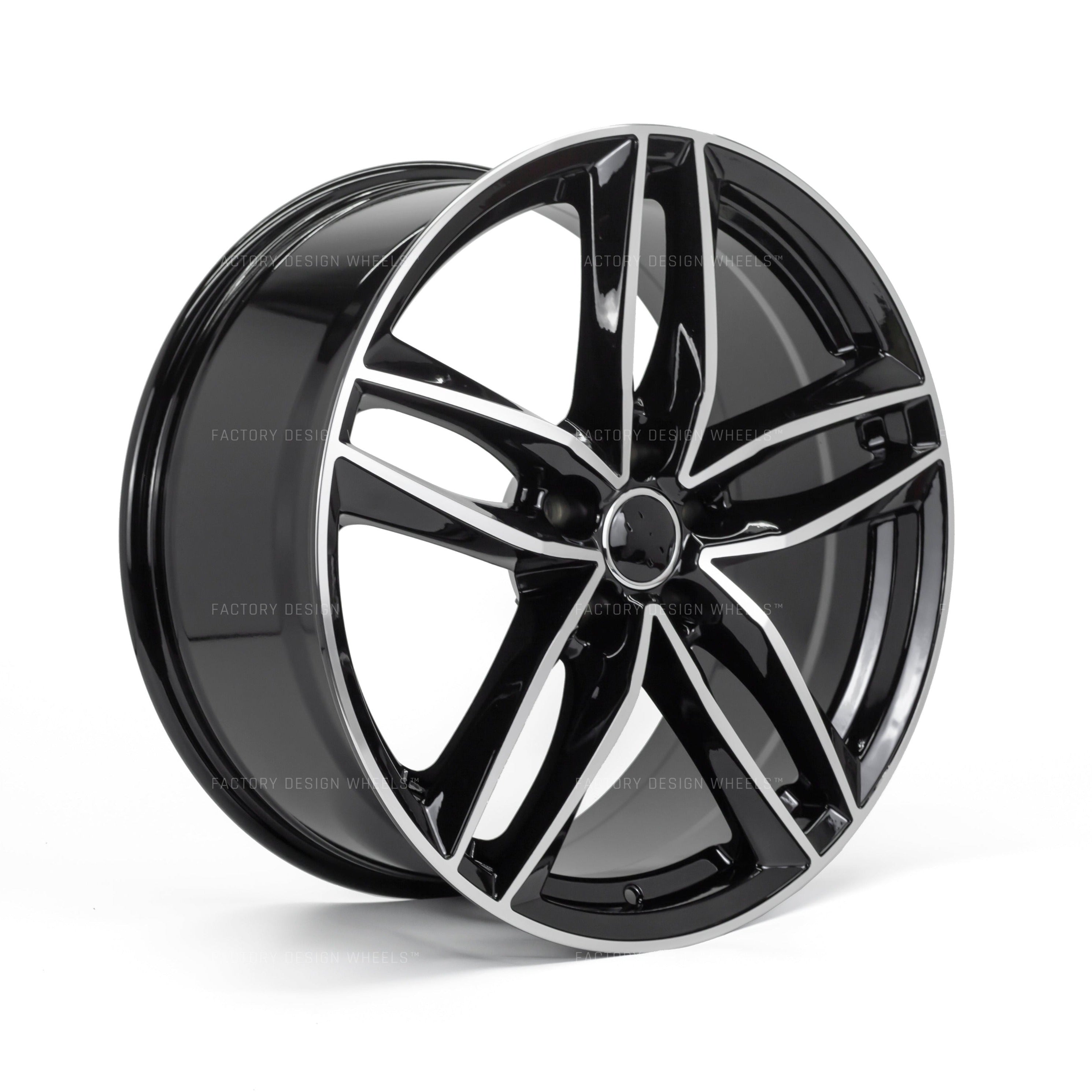 Audi Black Machined Face Wheel