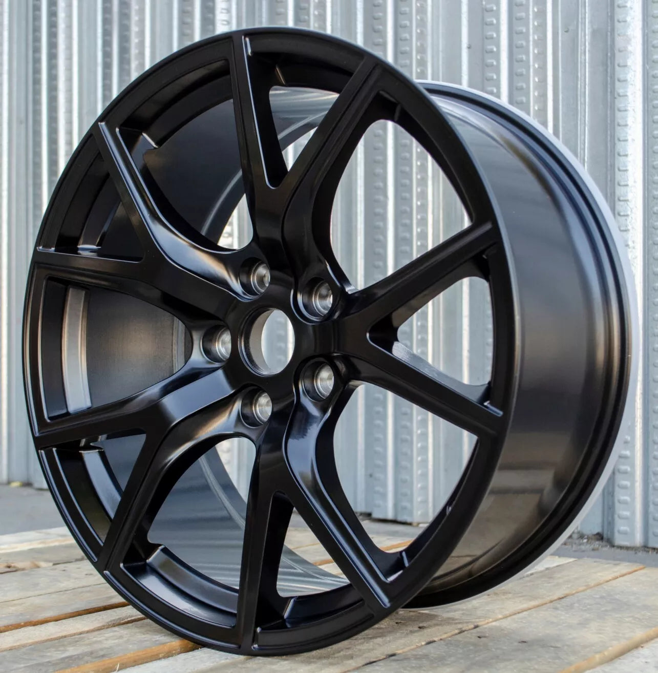 20x10" SRT TrackHawk Style Matte Black Wheels Fit Dodge Durango RT GT SRT Hellcat SXT Rallye Jeep Grand Cherokee SRT8 Laredo Summit Trackhawk