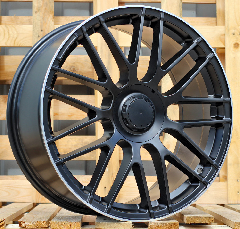 AMG Style - Matte Black Machined Lip -Fit Mercedes Mercedes CLA C E CL CLS SLK S SL  Class