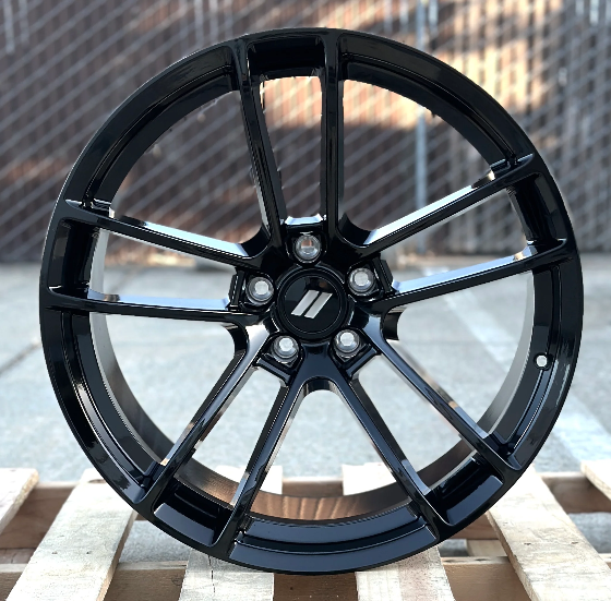 20x11" SRT Split Style Gloss Black Wheels - Fits Dodge Challenger & Charger Models (Wide Body)