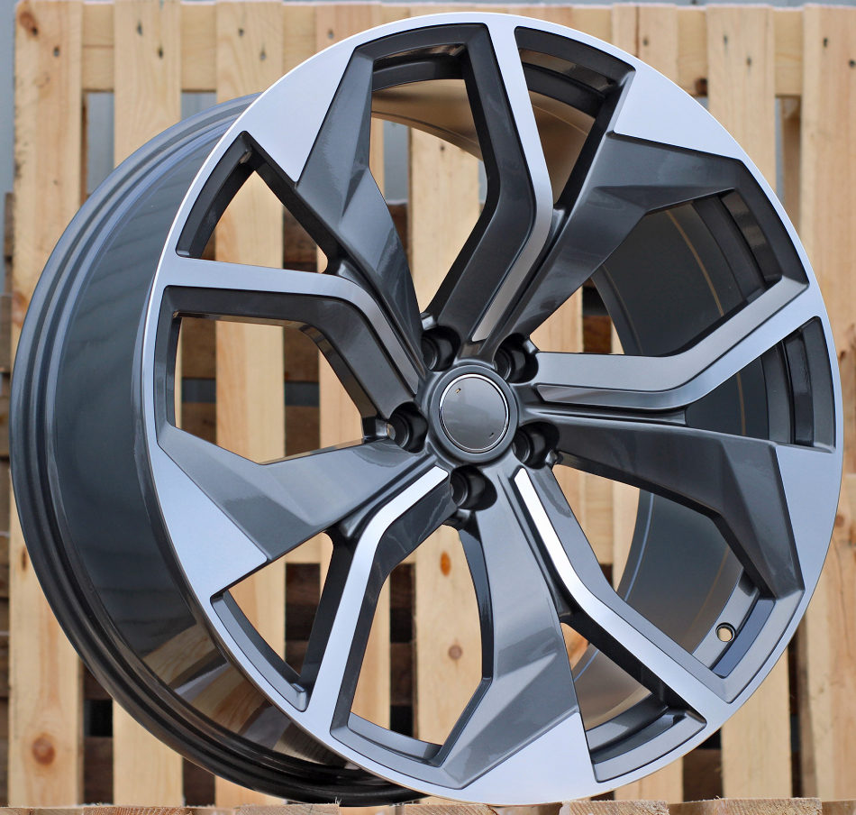 RSQ8 Style - Gunmetal Machined Face - Fit Audi A6, ,A7, A8, S6, S7, S8, Q7, Q8, SQ7, SQ8, RSQ8, E-Tron