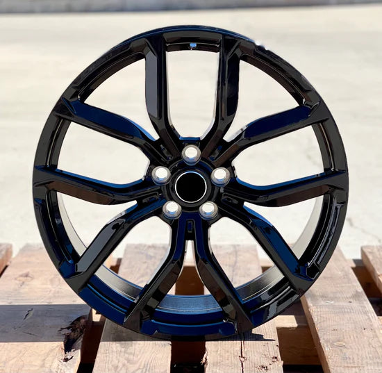 22x9.5" SVR Style Gloss Black Wheels - Fits Range Rover / Defender / Discovery Models