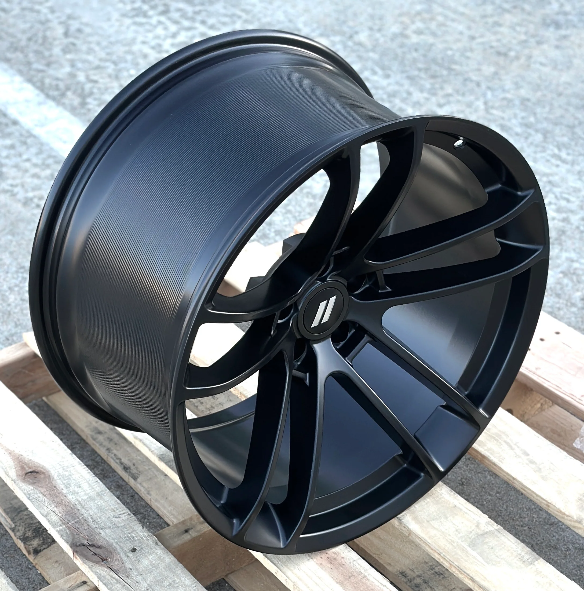 20x11" SRT Split Style Matte Black Wheels - Fits Dodge Challenger & Charger Models (Wide Body)