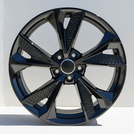 18x8" RS7 Style Gloss Black Wheels - Fits Audi A3/A4/A5/A6/A7/A8, Q3/Q5 & S/RS Model