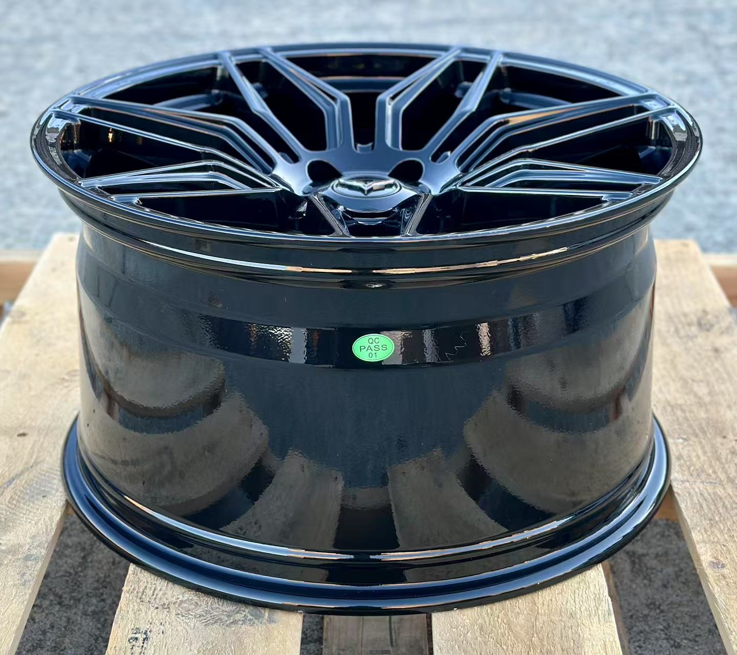 19x8.5"/20x11" Z06 Style Gloss Black Wheels - Fit Chevrolet Corvette C8 (Forged)