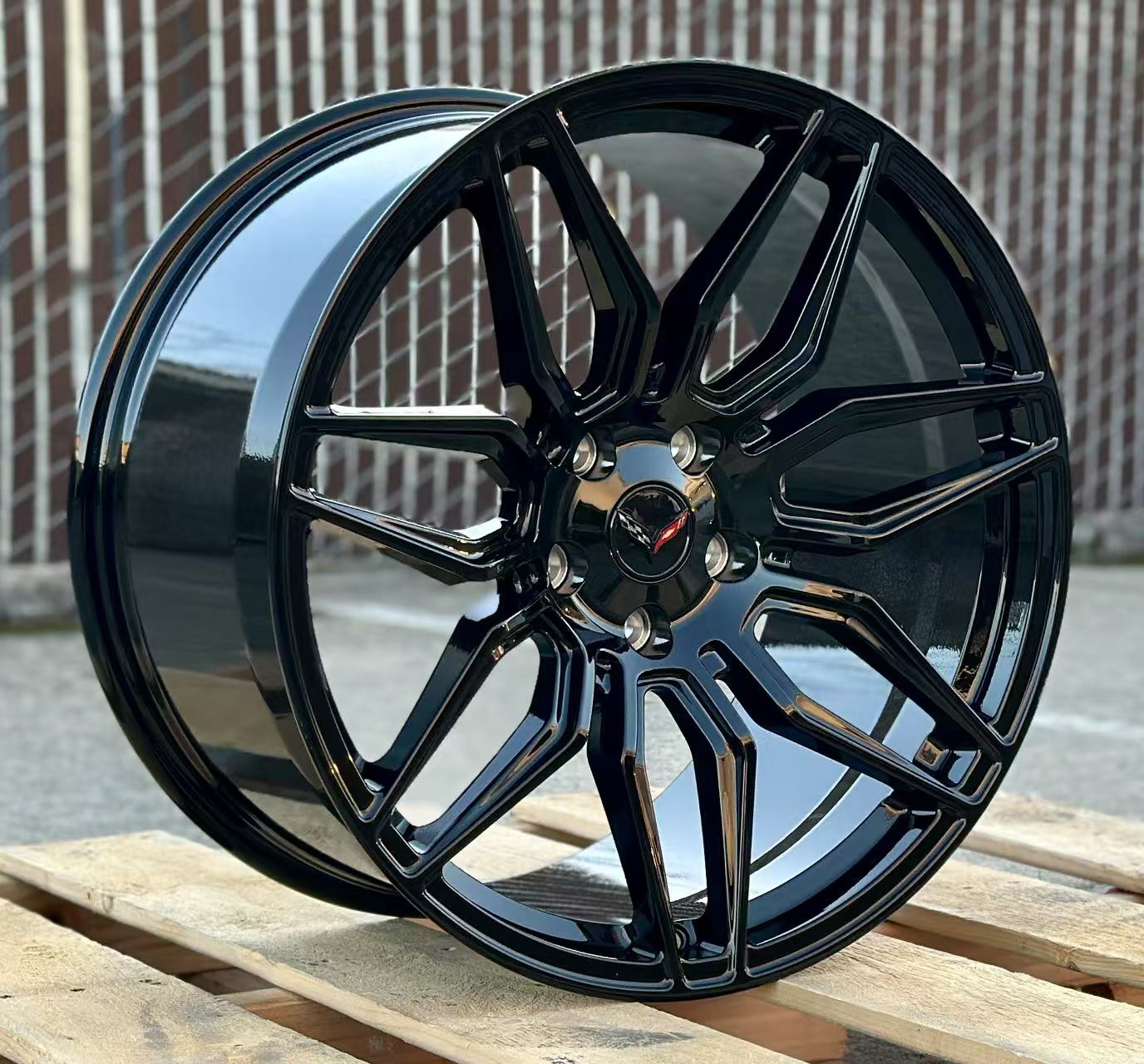 C8 Z06 STYLE GLOSS BLACK WHEEL