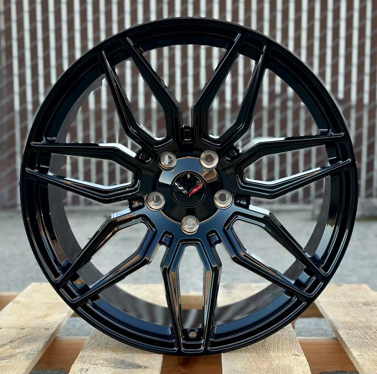 C8 Z06 Style - Gloss Black - Fit Chevrolet Corvette C8 (Monoblock Forged)
