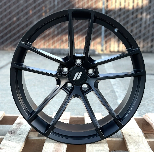 20x9.5"/20x11" SRT Split Style Matte Black Wheels - Fits Dodge Challenger & Charger SRT, Hellcat, Scat Pack, GT, SXT Models (Narrow Body)